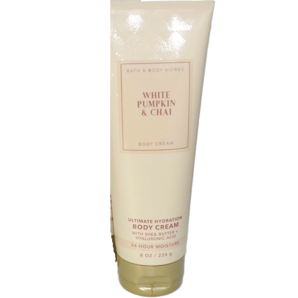 Bath & Body Works Ultimate Hydration Body Cream WHITE PUMPKIN & CHAI